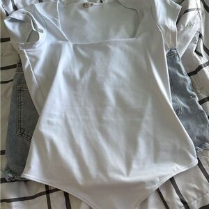 Elegant White Women's Bodysuit